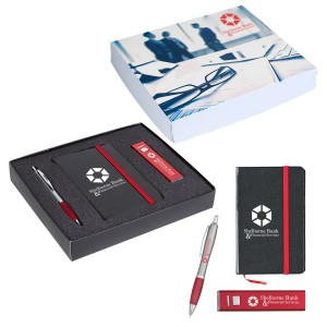 Executive Journal, Power Bank and Pen Gift Set 