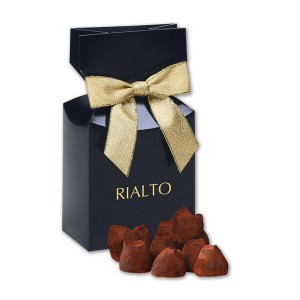 Cocoa Dusted Truffles Gift Box With Bow