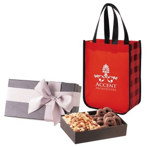 Executive Gift Set with Northwoods Laminated Non-Woven Tote Bag